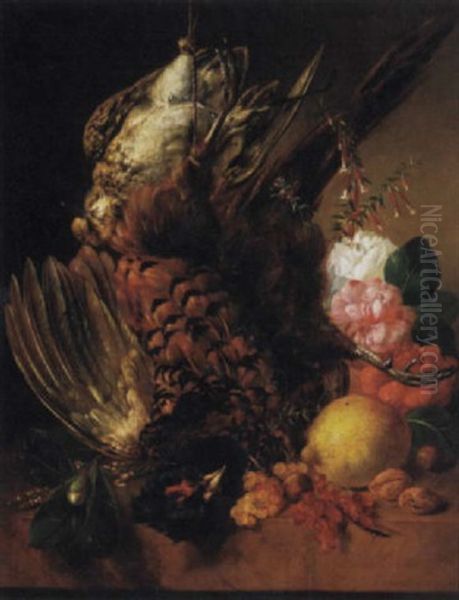 A Still Life With Fruit, Flowers And Game - view 1