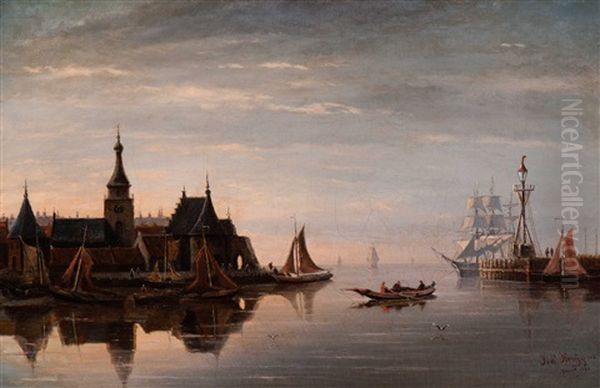 Ships In The Harbour Mouth - view 1
