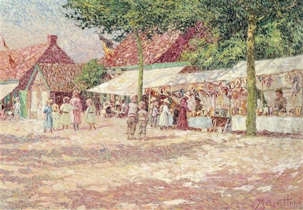 Corner Of A Fair At Tieghem (1908) - view 1