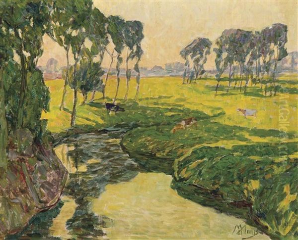 The River Mandel At Sunset (1925) - view 1