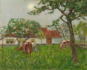 Orchard, Cloudy Day - Verger, Temps Gris by Modest Huys