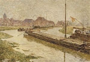 The River Lys At Vyve St. Elooi