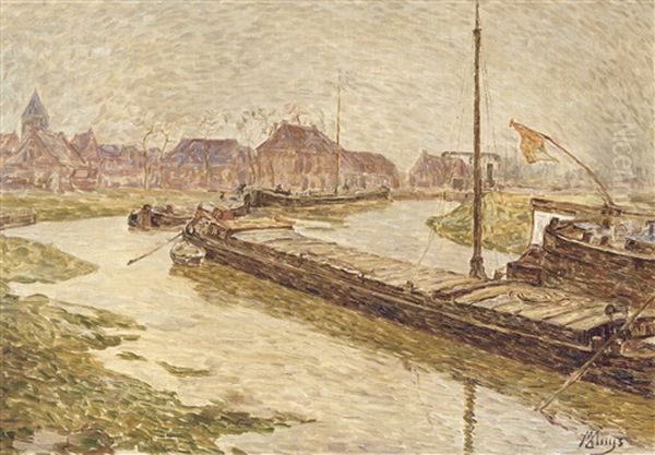 The River Leie In Vyve St. Elooi - view 1