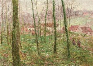 Paysage Vallonne Avec Fermes by Modest Huys