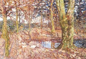 Herfst In Het Park Vijve St. Elooi by Modest Huys
