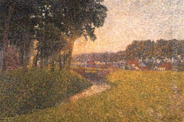Zomermorgend Langs De Gaverbeek Te Waregem - view 1