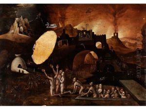 Auferstehung Aus Der Vorholle (in The Manner Of Hieronymus Bosch) by Pieter Huys