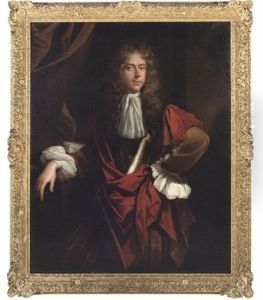 Portrait Of A Gentleman In A Buff Coat, A Breast Plate And A Burgundy Wrap