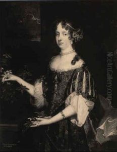 Portrait Of Mary, Countess Of Warrington, Beside An Orange Tree And Window
