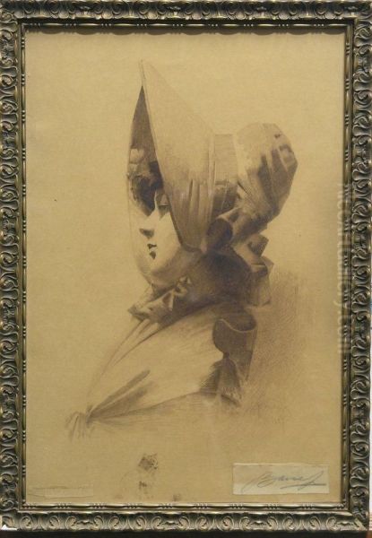 Woman In Profile - view 1