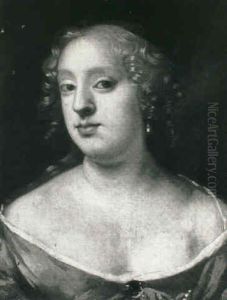Portrait Of A Lady, Head And Shoulders, In A Brown Dress by Jacob Huysmans