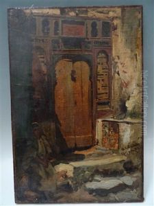 Jeune Orientale Pres D"une Porte Jeune Orientale Pres D"une Porte