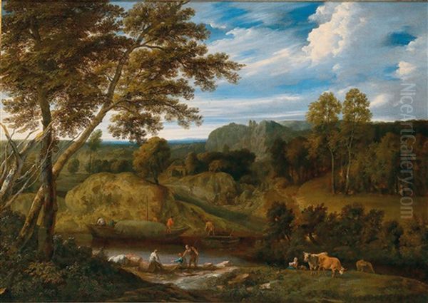 Eine Flusslandschaft - view 1