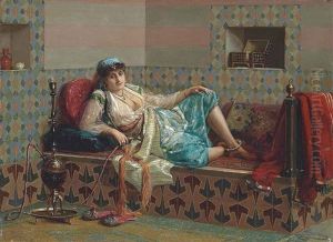 Relaxing In The Harem by Jan Baptist Huysmans