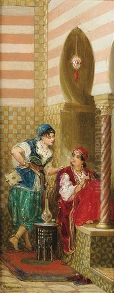 L'attente, Algerie; Conversation (pair) - view 1