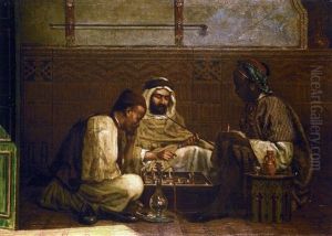 La Partie D'echecs by Jan Baptist Huysmans