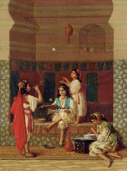 Fillettes Jouant Dans Un Harem - view 1