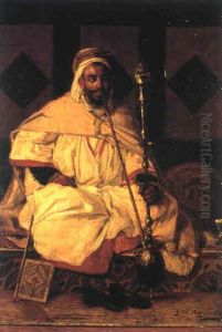 Portrait Presume De L'emir Abd El-kader by Jan Baptist Huysmans