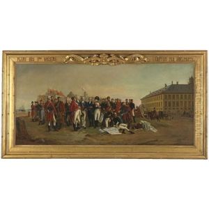 Napoleon Giving The Plans For Docks In Antwerp