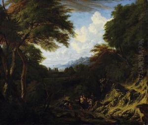 Klassische Landschaft Mit Figurenstaffage Klassische Landschaft Mit Figurenstaffage