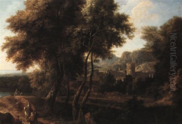 Wooded Italianate Landscape - view 1