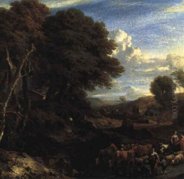 Landschaft Mit Einer Herde - view 1