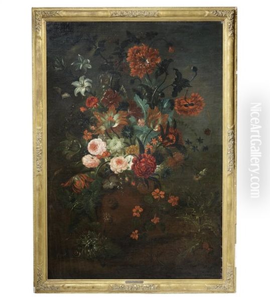 Still Life Of Flowers In An Urn - view 1