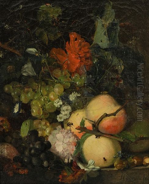 Stillleben Mit Fruchten, Blumen Und Insekten - view 1