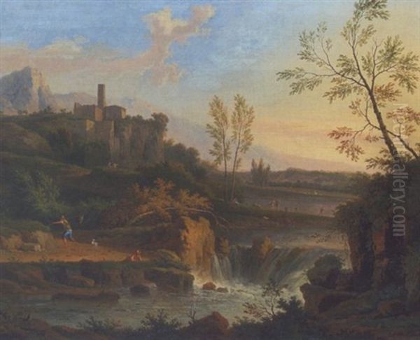 Italienische Flusslandschaft - view 1