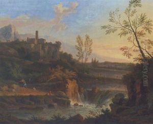 Italienische Flusslandschaft