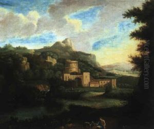 Arkadische Landschaft Mit Kastell