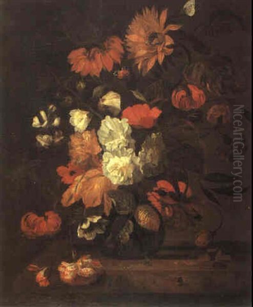 Blumenstrauss In Einer Glasvase - view 1