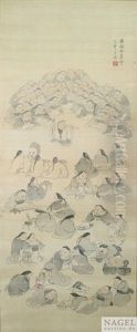 One Hundred Okame by Suzuki Hyakunen