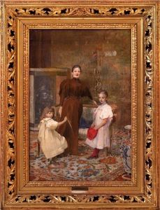 Portrait Of Mrs Hruskova With Children Portrait Of Mrs Hruskova With Children