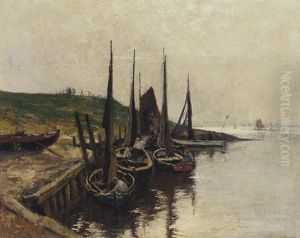 Preparing For A Day's Fishing by Herman N. Hyneman