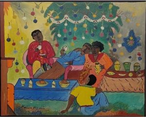 Circus Clowns by Hector Hyppolite