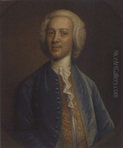 Portrait Of Robert Jenkins In A Blue Coat And Gold Embroidered Waist Coat