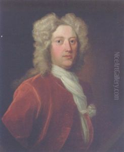 Portrait Of A Gentleman In A Brown Coat And Waistcoat And White Cravat