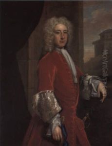 Portrait Of A Gentleman, In Red Coat, By A Window