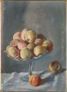 Still Life With Peaches by Alexander Evgenevich Iacovleff