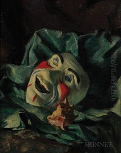 Still Life With Mask And Shell by Alexander Evgenevich Iacovleff