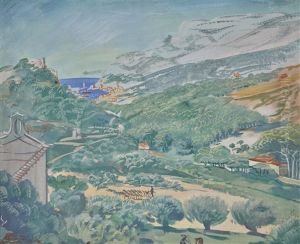 Landscape In Cassis by Alexander Evgenevich Iacovleff