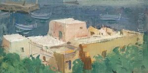 Port De Calvi by Alexander Evgenevich Iacovleff