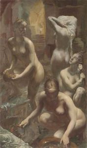 Nudes Bathing by Alexander Evgenevich Iacovleff