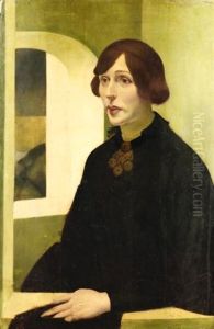 Portrait Of Irene Von Radlov by Alexander Evgenevich Iacovleff
