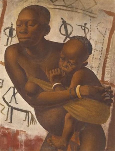 Banda Woman With Her Child - view 1