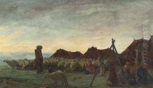 Nomads In The Region Of Meshed by Alexander Evgenevich Iacovleff