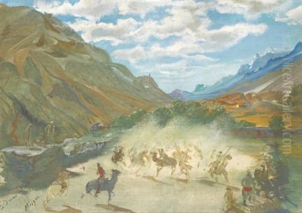 Polo Game At Misgar - view 1