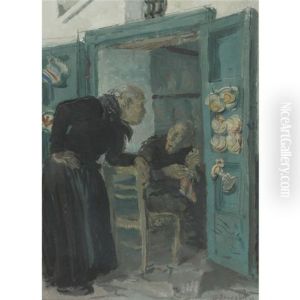 The Conversation, Capri by Alexander Evgenevich Iacovleff