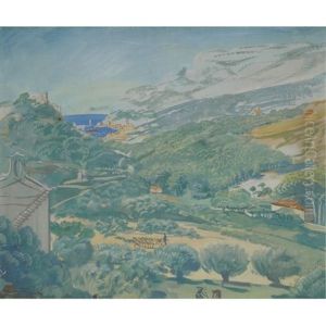Landscape In Cassis by Alexander Evgenevich Iacovleff